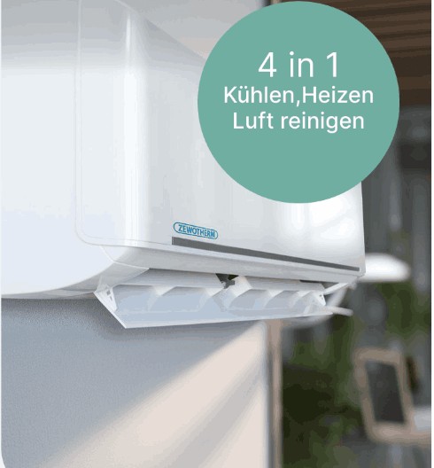 ZEWO Cool Klimaanlage – kühlen, heizen, Luft reinigen