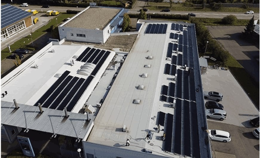 100-kWp-Anlage auf dem Office Park Offenburg